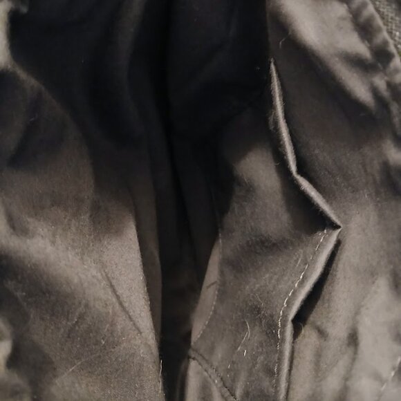 New Travel Sling pack Crossbody Photo Canvas Water droplet Web Black White denim - Picture 11 of 12